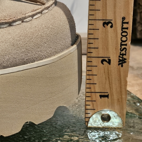 Volatile Shagg 90's Platform Chunky Leather Shoes Clarks Wmns 10 - Picture 5 of 6